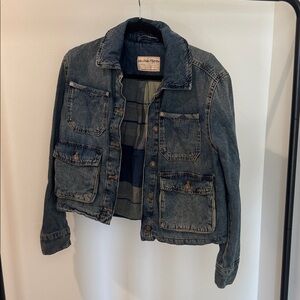 We The Free Blue Denim Jacket